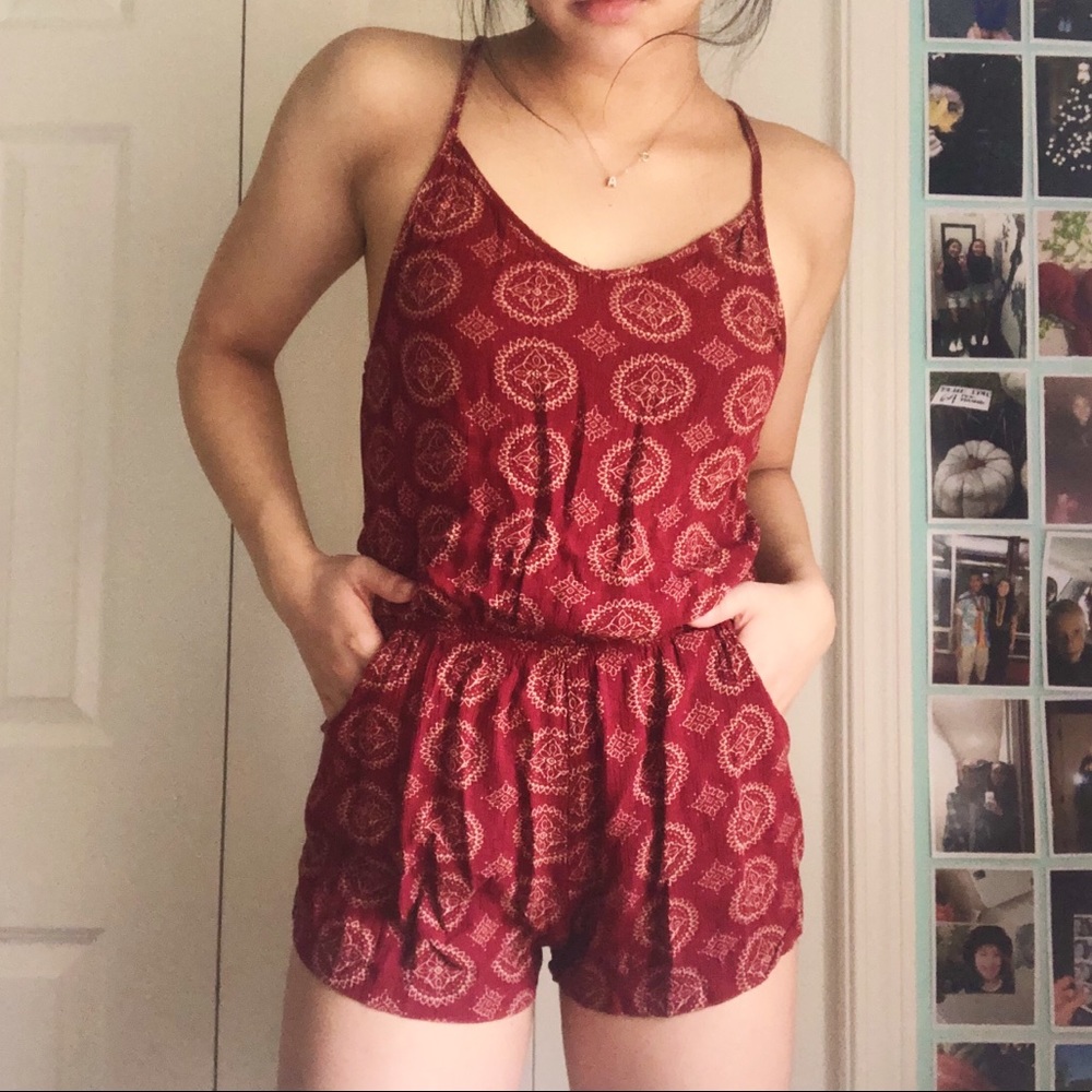 Brandy Melville Red Romper